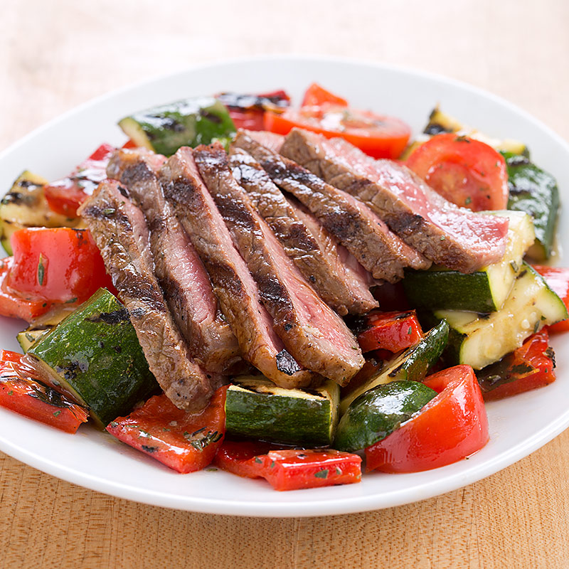 Grilled Steak and Vegetable Salad