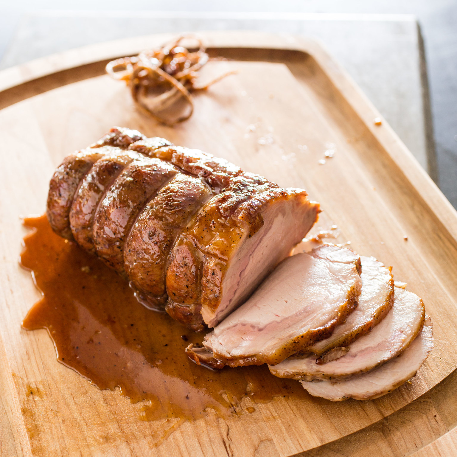 MapleGlazed Pork Roast with Orange Essence