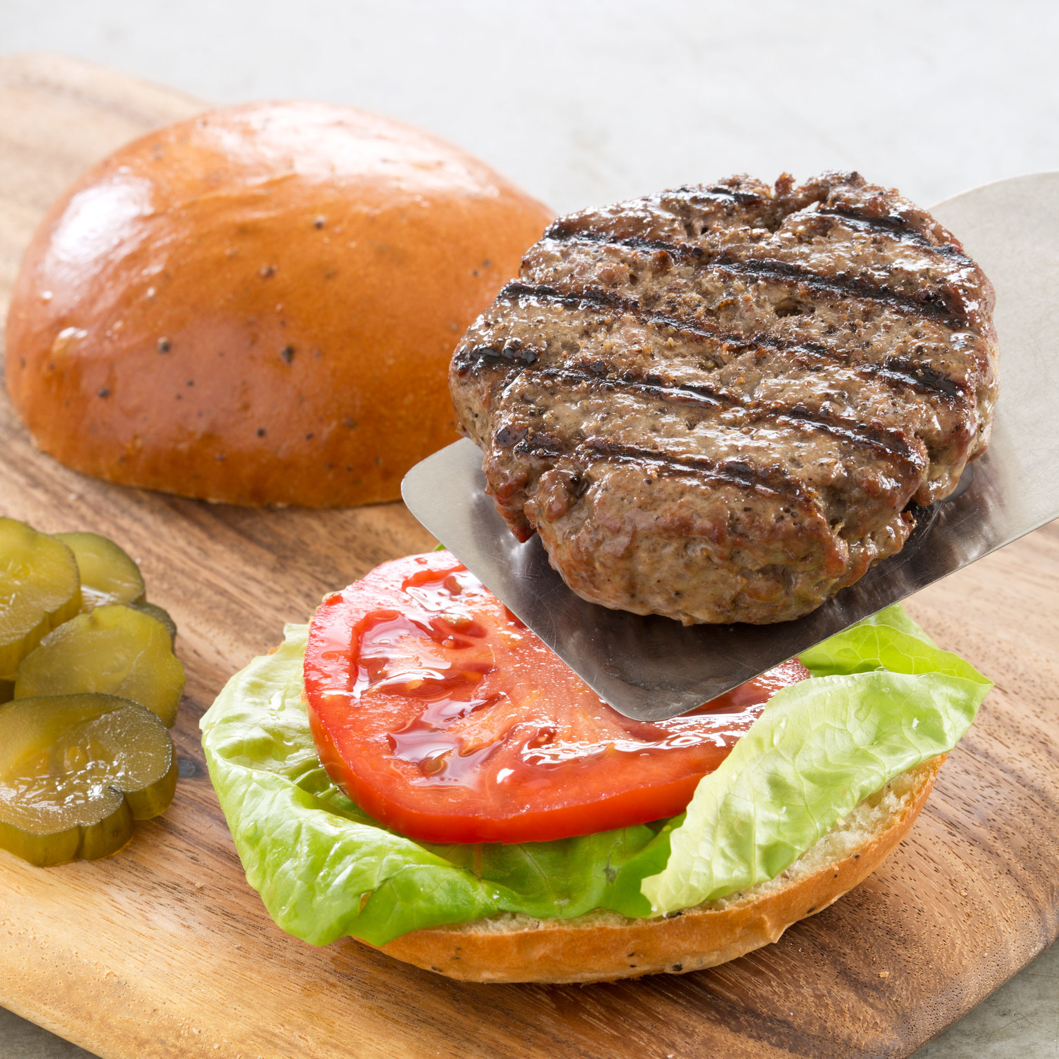 Grilled Hamburgers with Porcini Mushrooms and Thyme