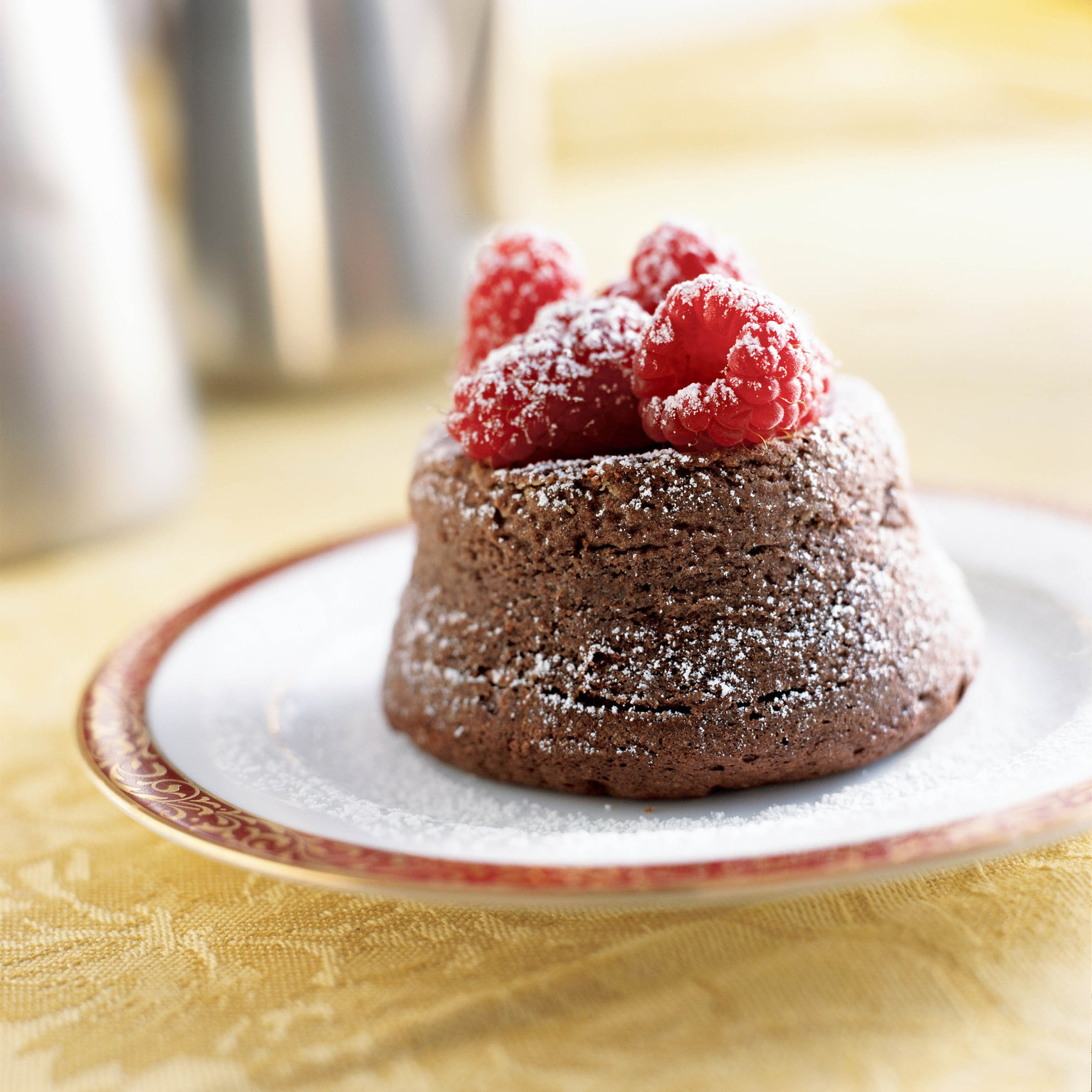 Chocolate Volcano Cakes with Espresso Ice Cream