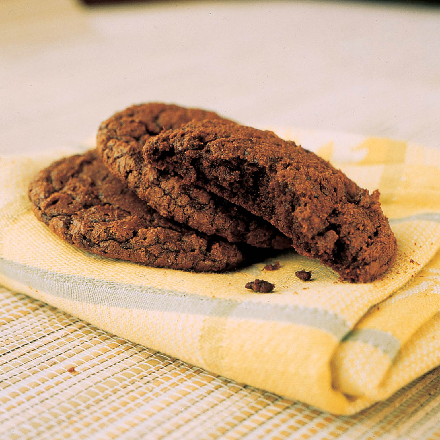 Thick and Chewy Double Chocolate Cookies