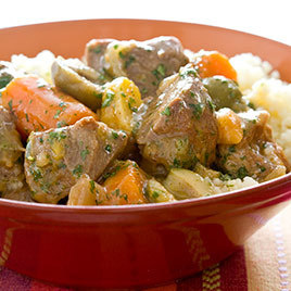 Lamb Tagine with Dried Apricots and Olives