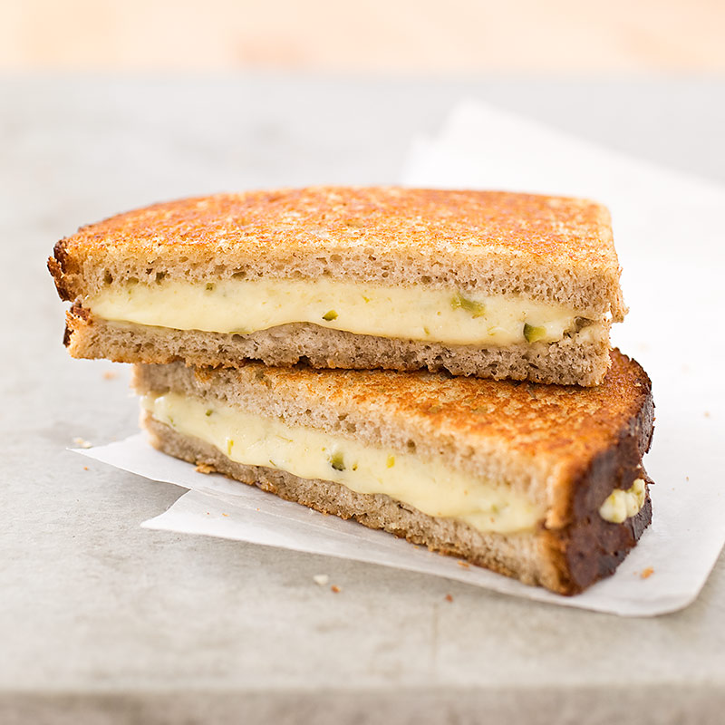 GrownUp Grilled Cheese Sandwiches with Comte and Cornichon Recipe