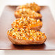 Twice-Baked Sweet Potatoes with Shallot and Parmesan Topping
