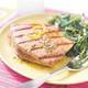 Grilled Tuna with Watercress-Parsley Salad and Charmoula Vinaigrette