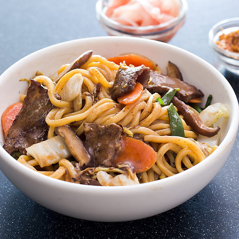 JapaneseStyle StirFried Noodles with Beef America's Test Kitchen