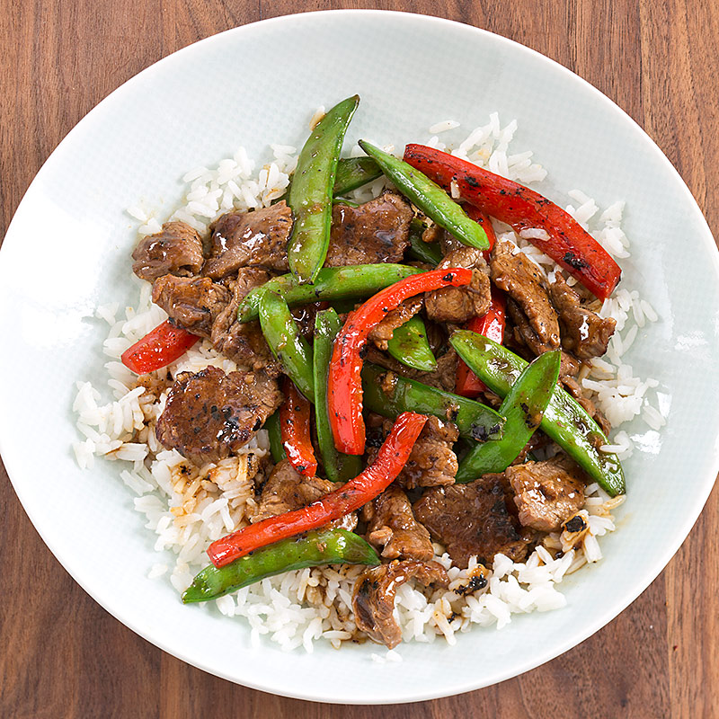 StirFried Beef with Snap Peas and Red Peppers Cook's Illustrated