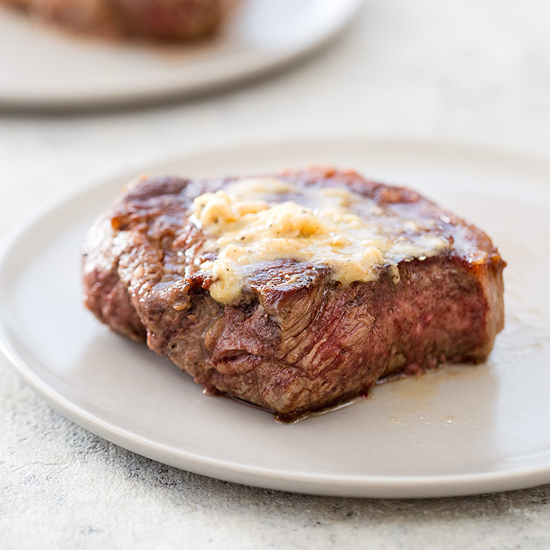 Strip Steaks with HerbHorseradish Butter Cook's Country