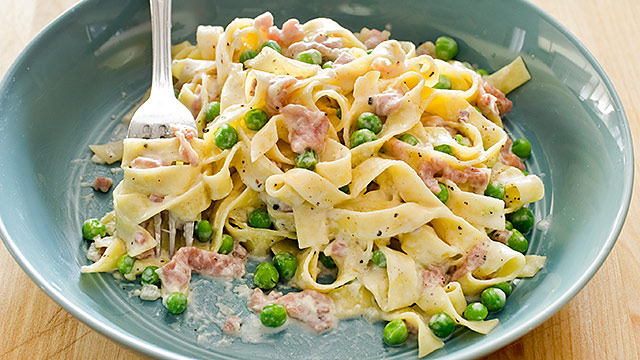 Tagliatelle With Prosciutto And Peas America S Test Kitchen Tagliatelle With Prosciutto And Peas America S Test Kitchen