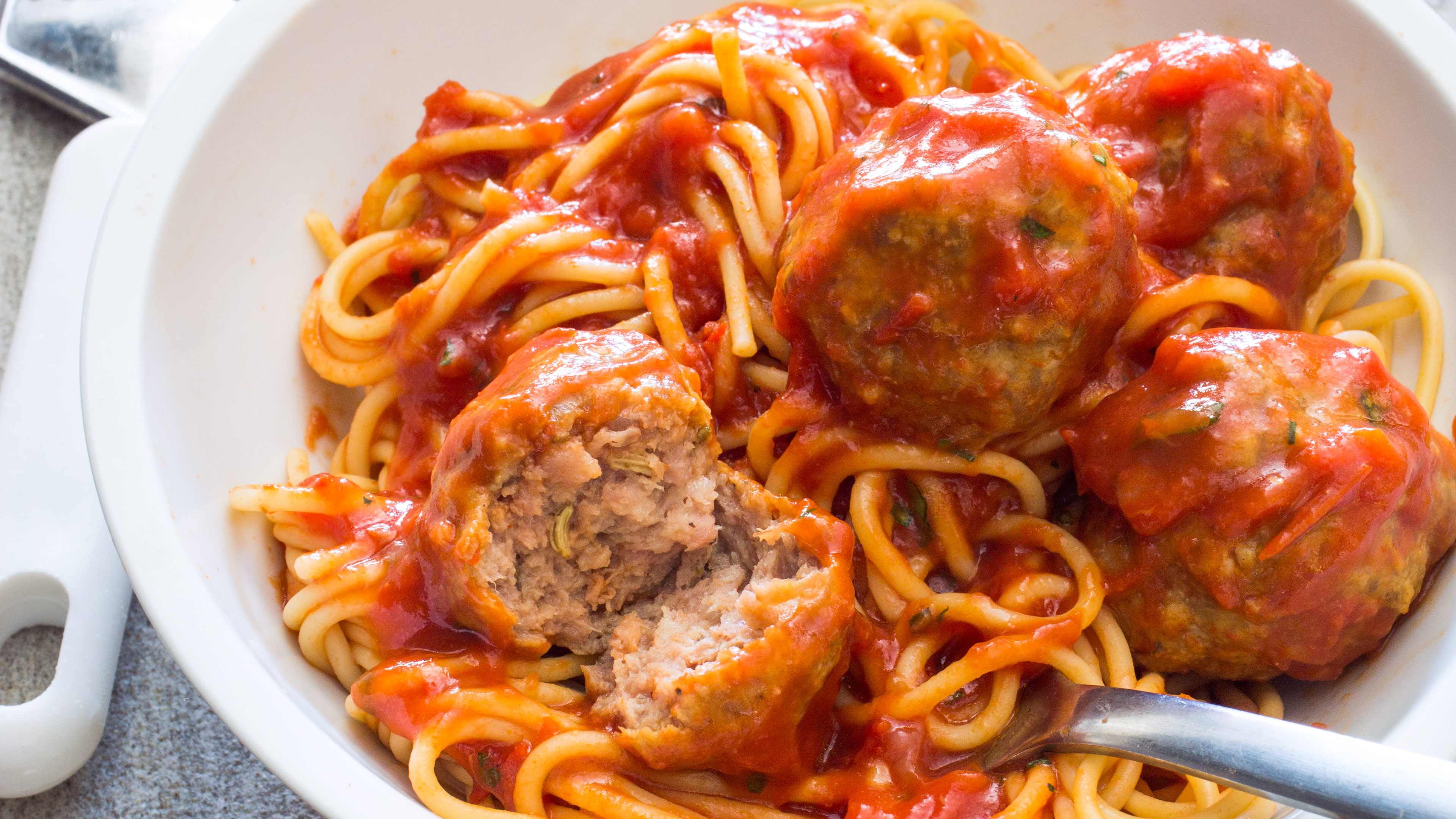 Sausage Meatballs And Spaghetti America S Test Kitchen Sausage Meatballs And Spaghetti America S Test Kitchen