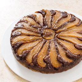 pear walnut upside down