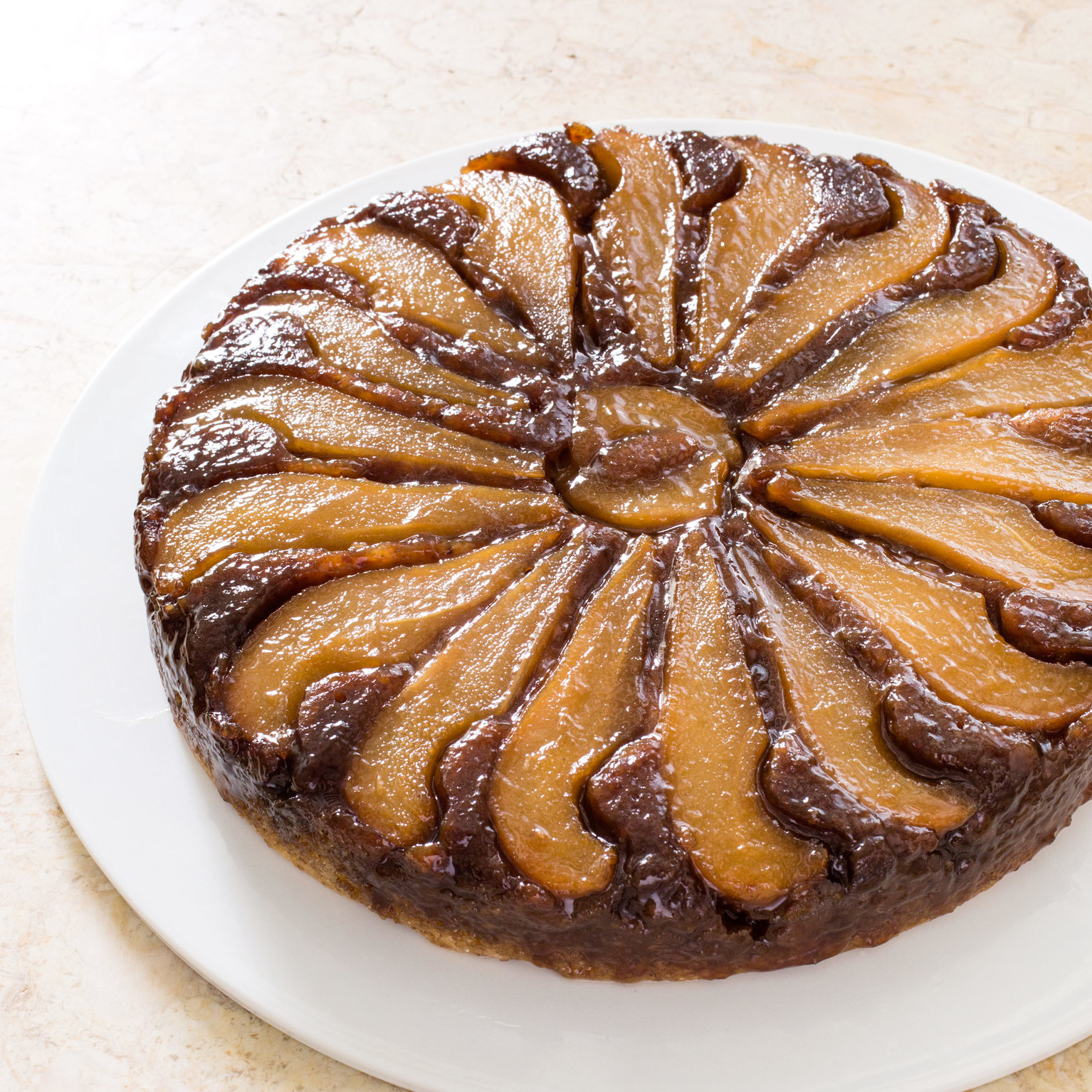 Pear Walnut Upside Down Cake America S Test Kitchen Pear Walnut Upside Down Cake America S Test Kitchen