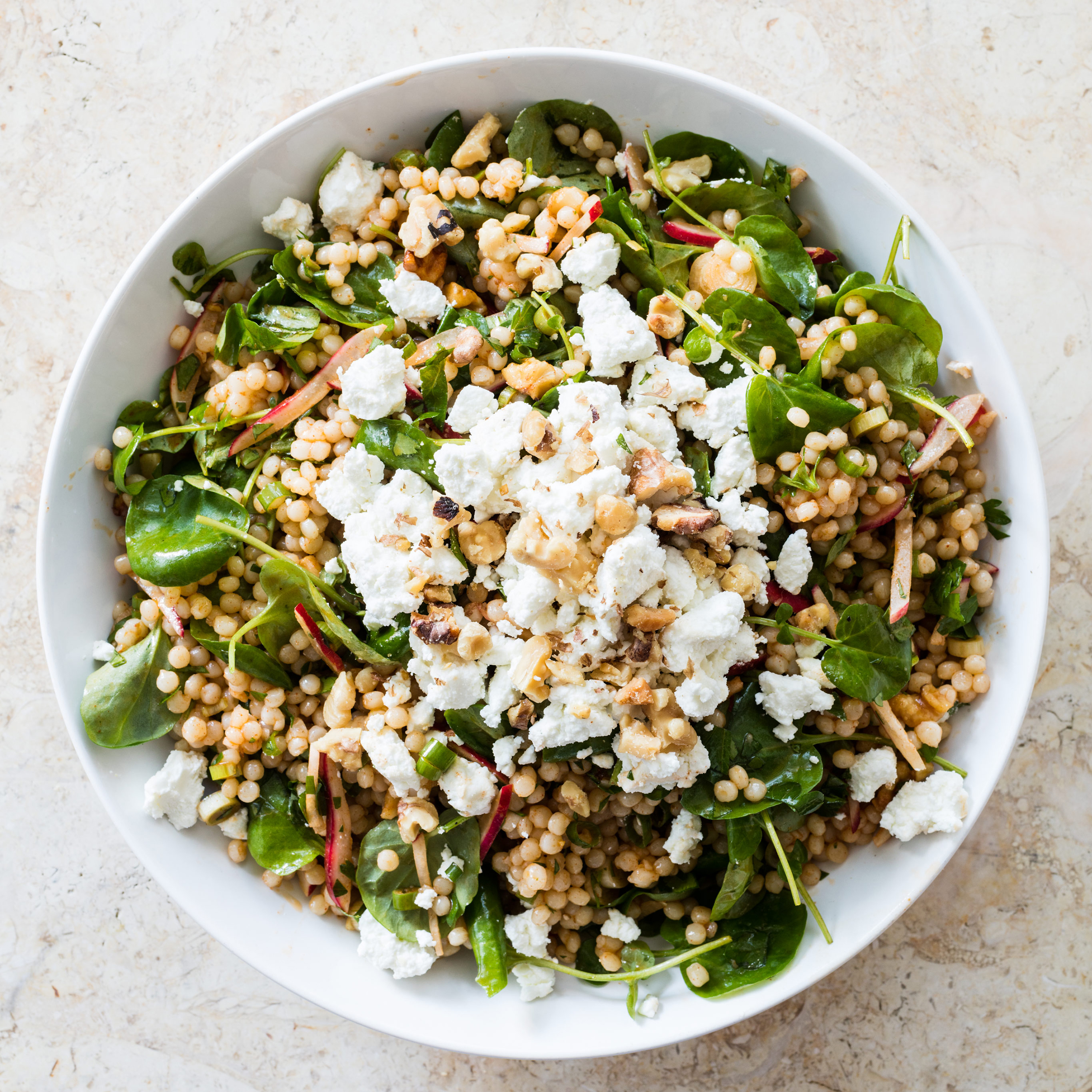 Israeli Couscous with Radishes and Watercress Cook's Illustrated