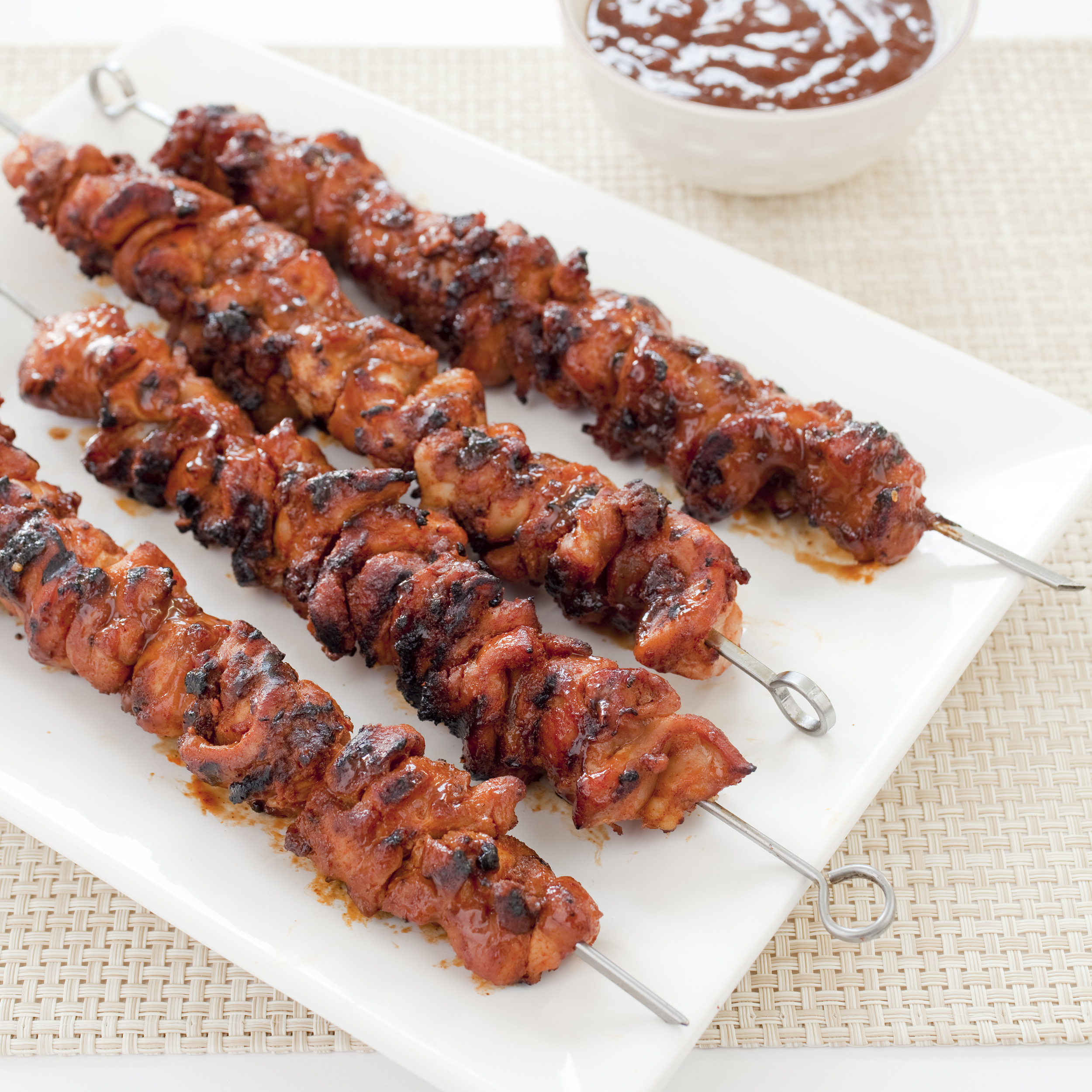CharcoalGrilled Barbecued Chicken Kebabs Cook's Illustrated