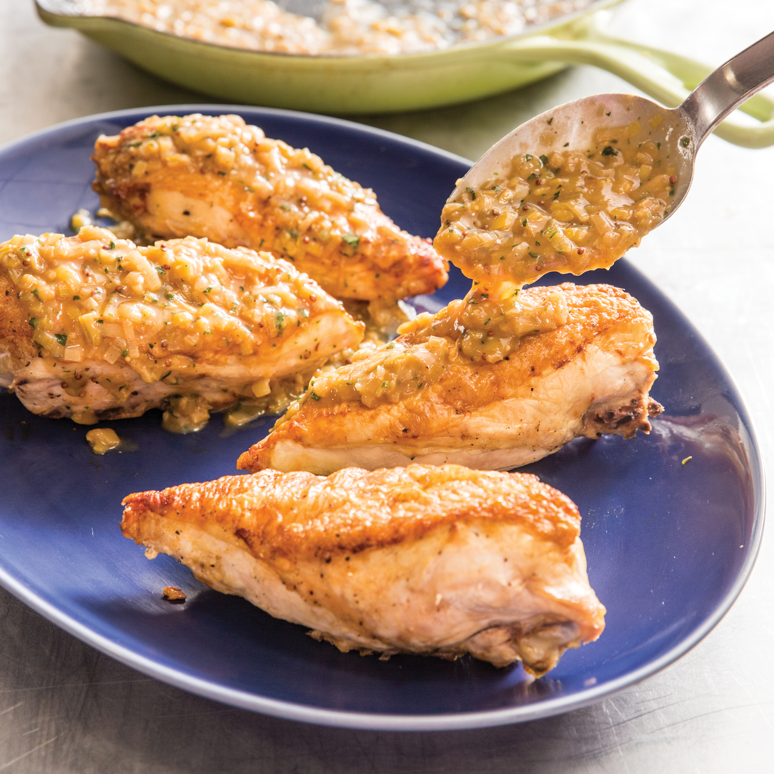 Cast-Iron Oven-Seared Chicken Breasts with Leek and ...