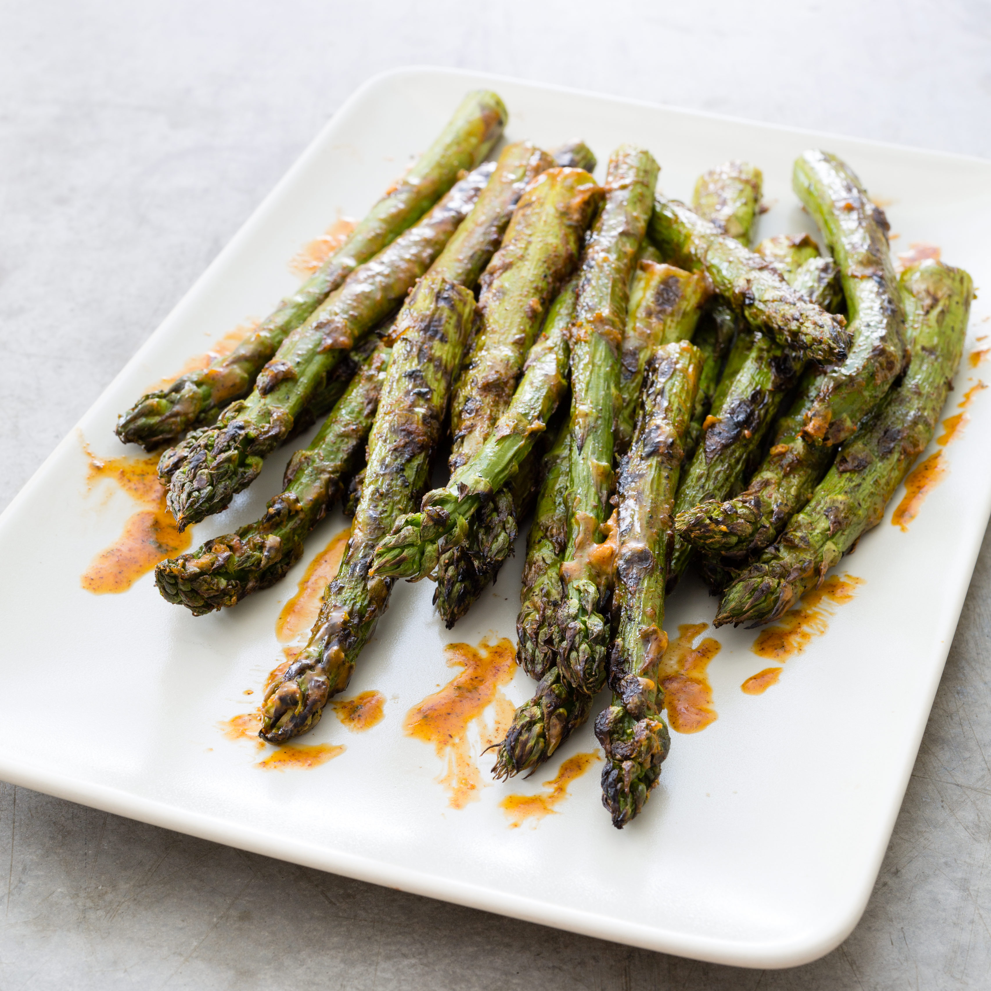 Grilled Asparagus with Garlic Butter Cook's Illustrated