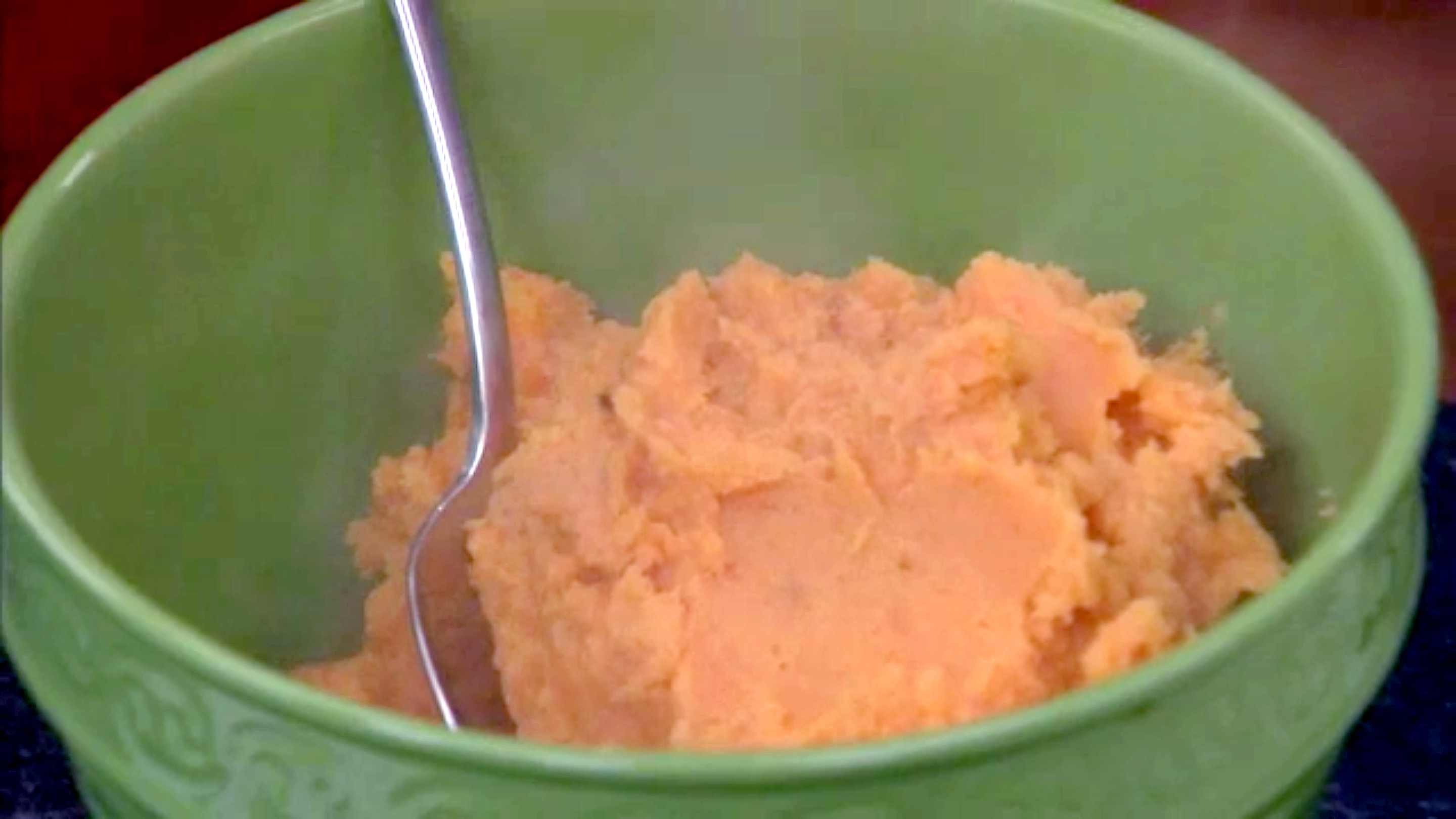 Herb Mashed Sweet Potatoes with Caramelized Onion Cook's Country