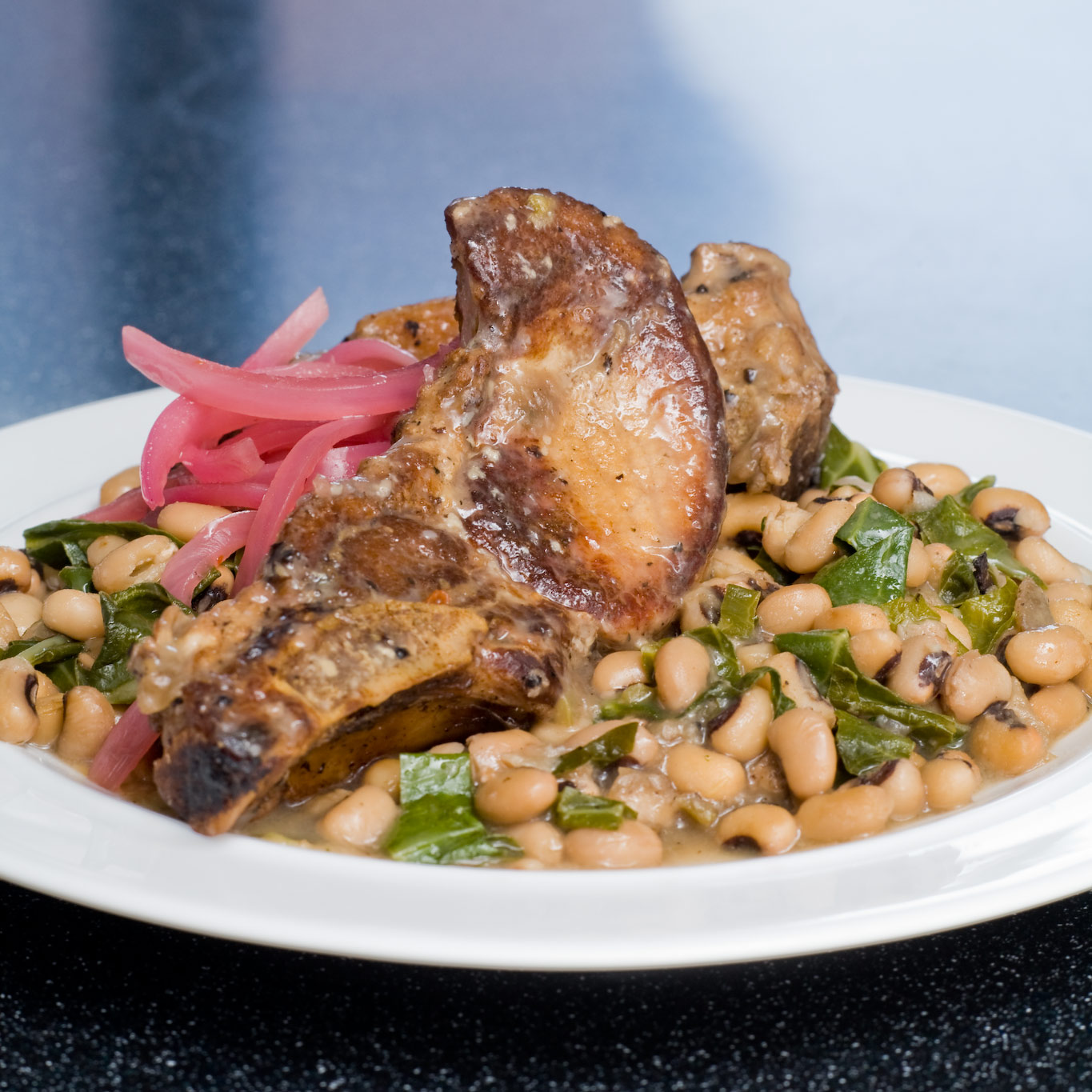 Braised Ribs with BlackEyed Peas and Collard Greens America's Test