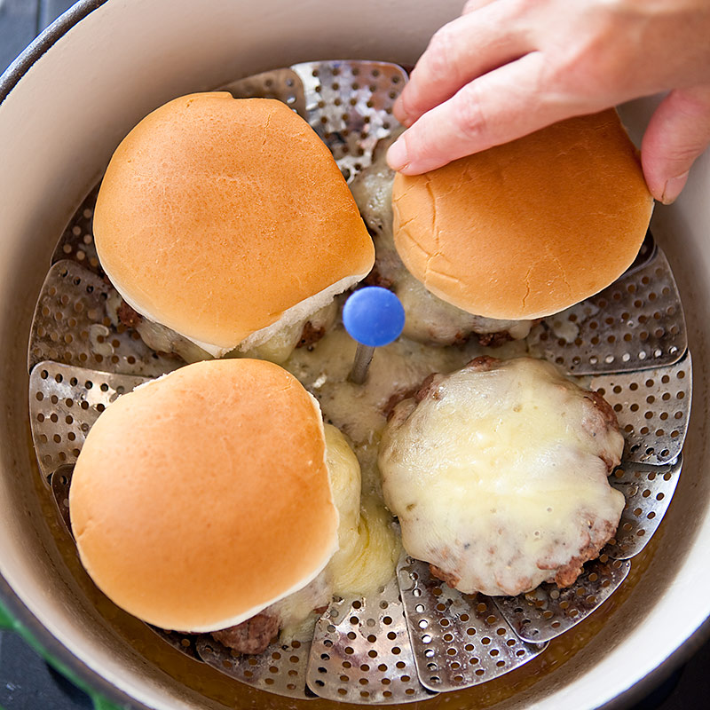 Connecticut Steamed Cheeseburgers Cook's Country