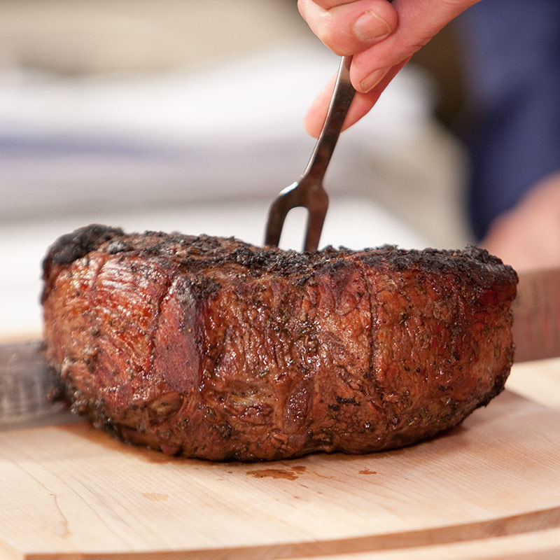 Inexpensive Charcoal GrillRoasted Beef with Garlic and Rosemary