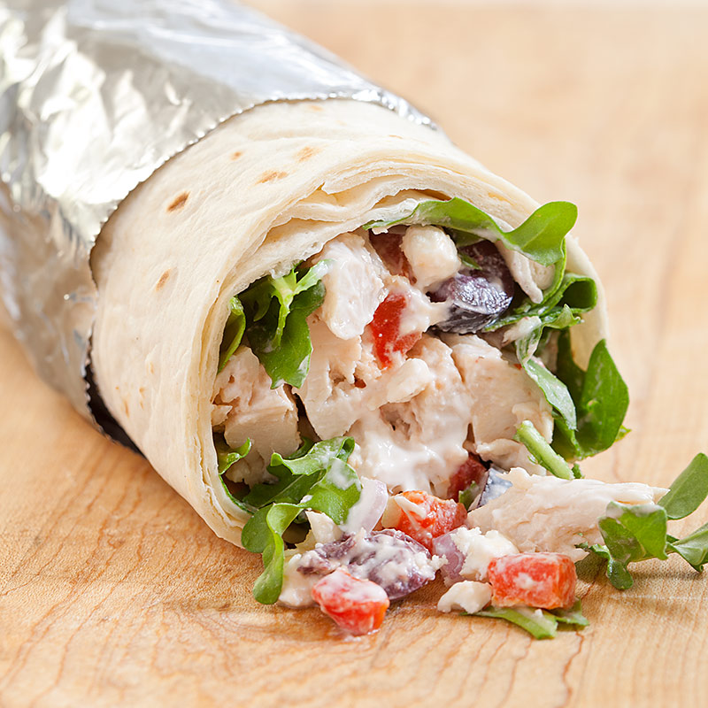 Mediterranean Chicken Wraps | Cook's Country